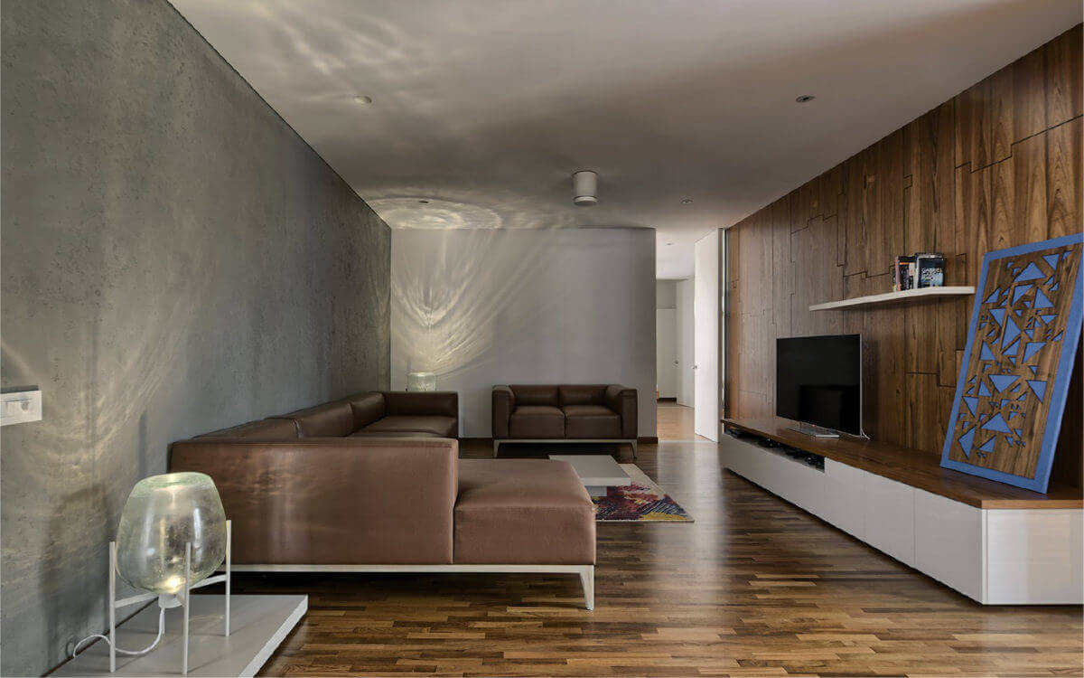 living area wall design